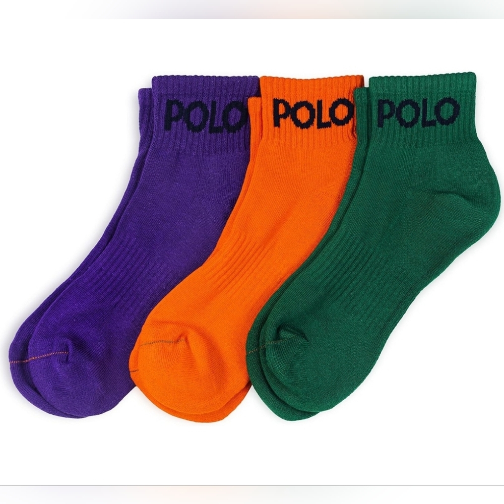 POLO RALPH LAUREN Men's Classic Sport POLO Socks - 3 Pair Pack size 10 -13